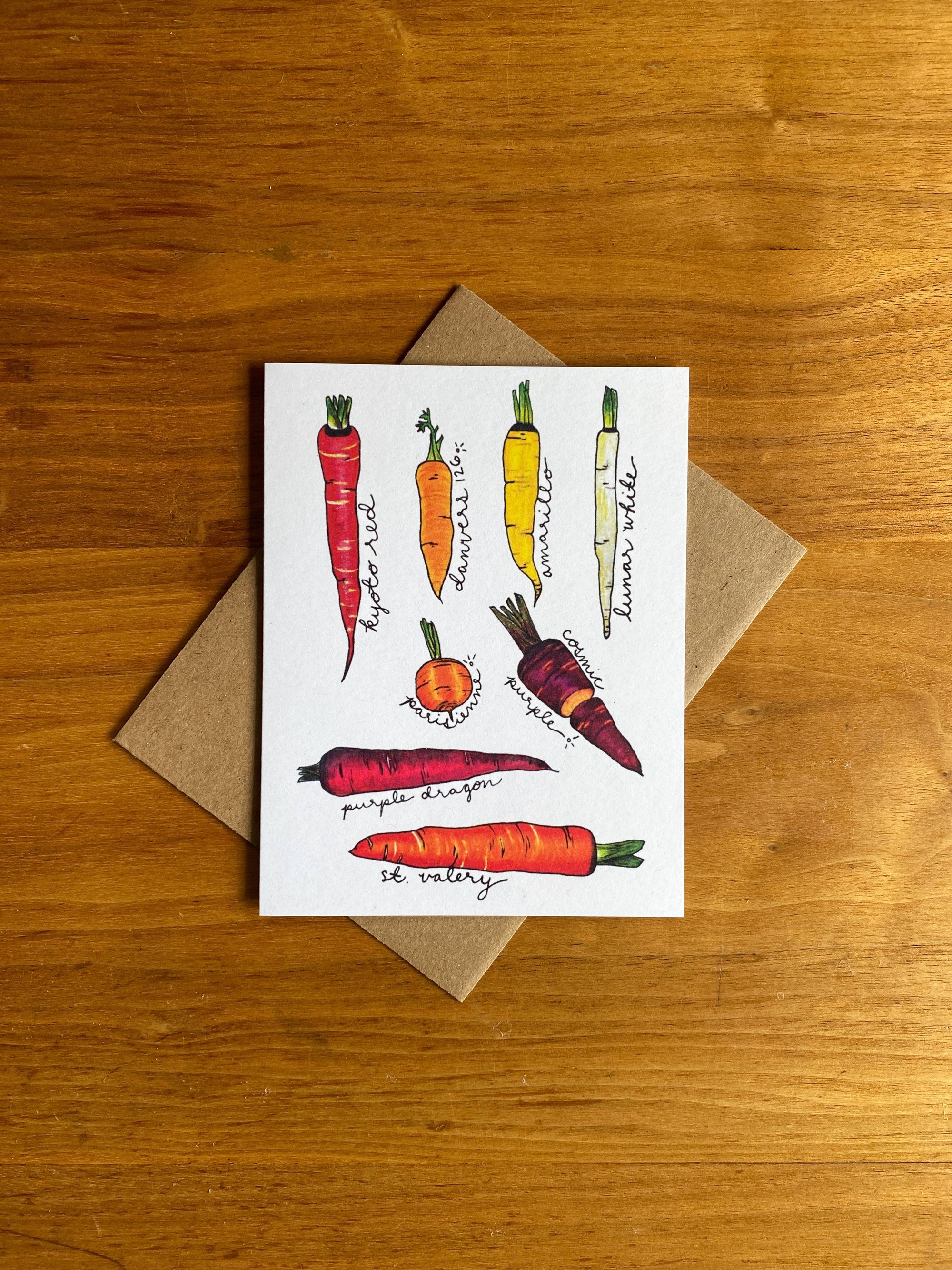 Heirloom Carrot Card