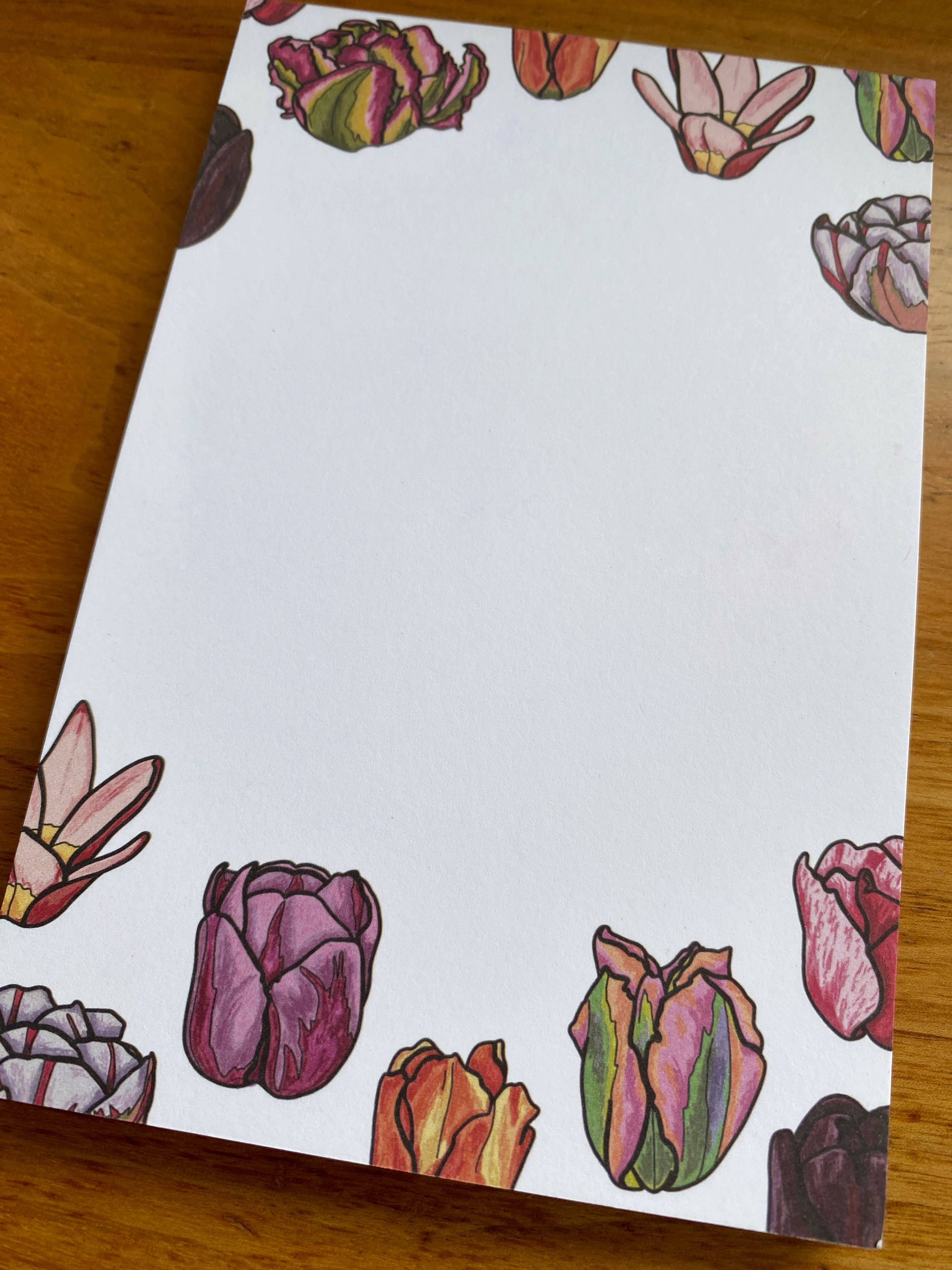 Illustrated Tulip Market Notepad