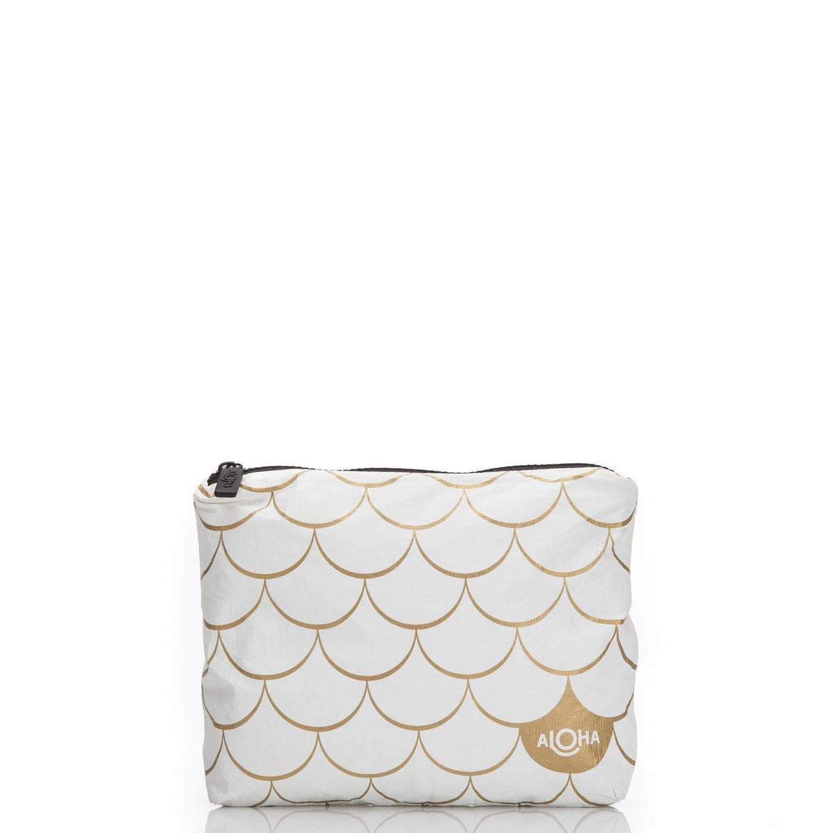 ALOHA Small Pouch | Mermaid — Gold on White