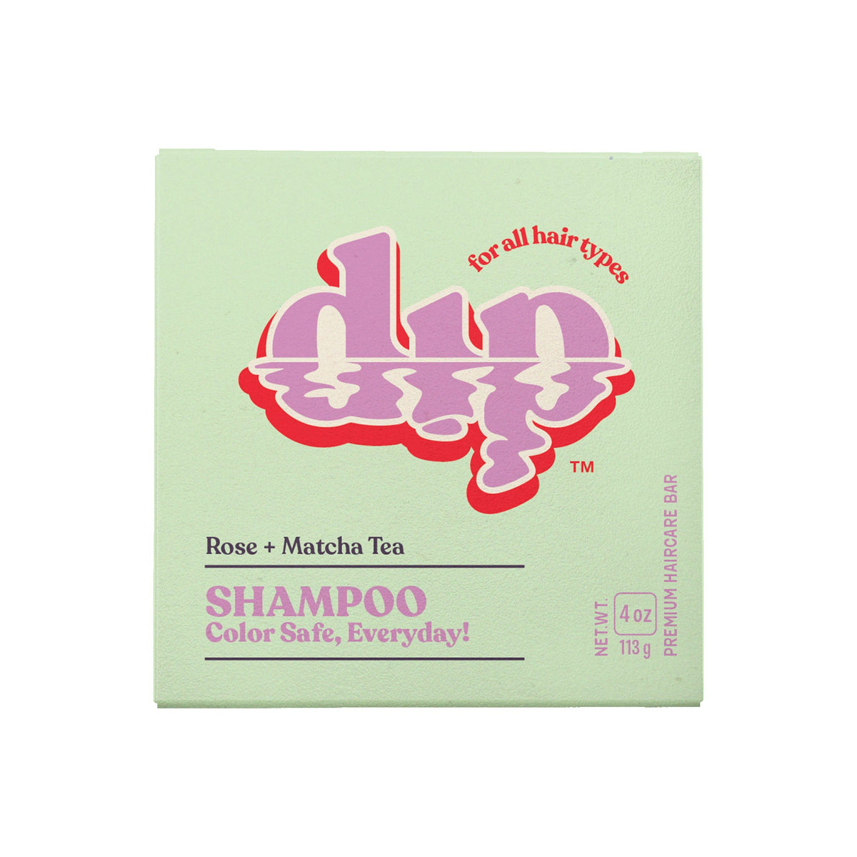 Dip 4 oz shampoo bar — Rose + Matcha Tea