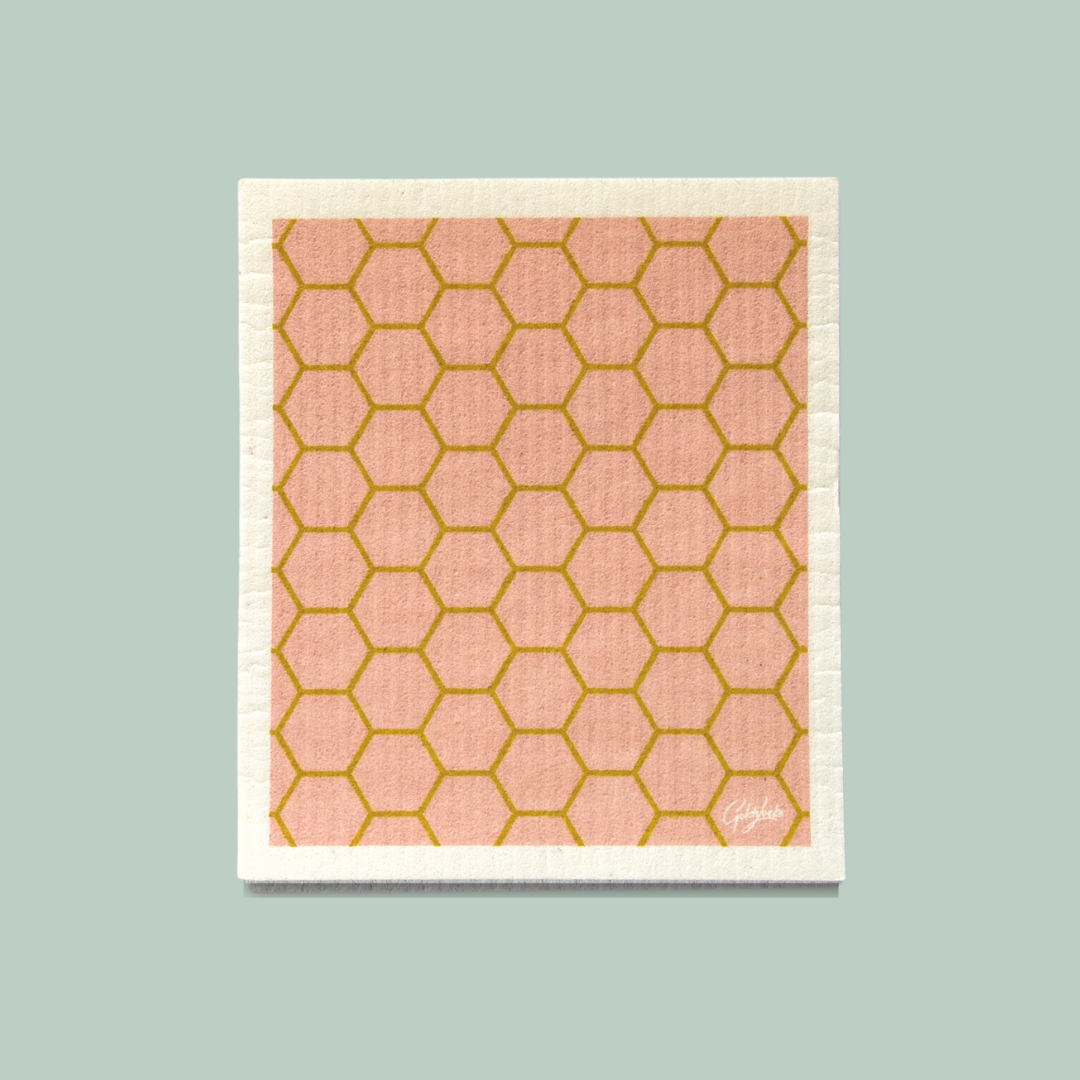 Goldilocks Goods - Swedish Dishcloth: Honeycomb Rosé