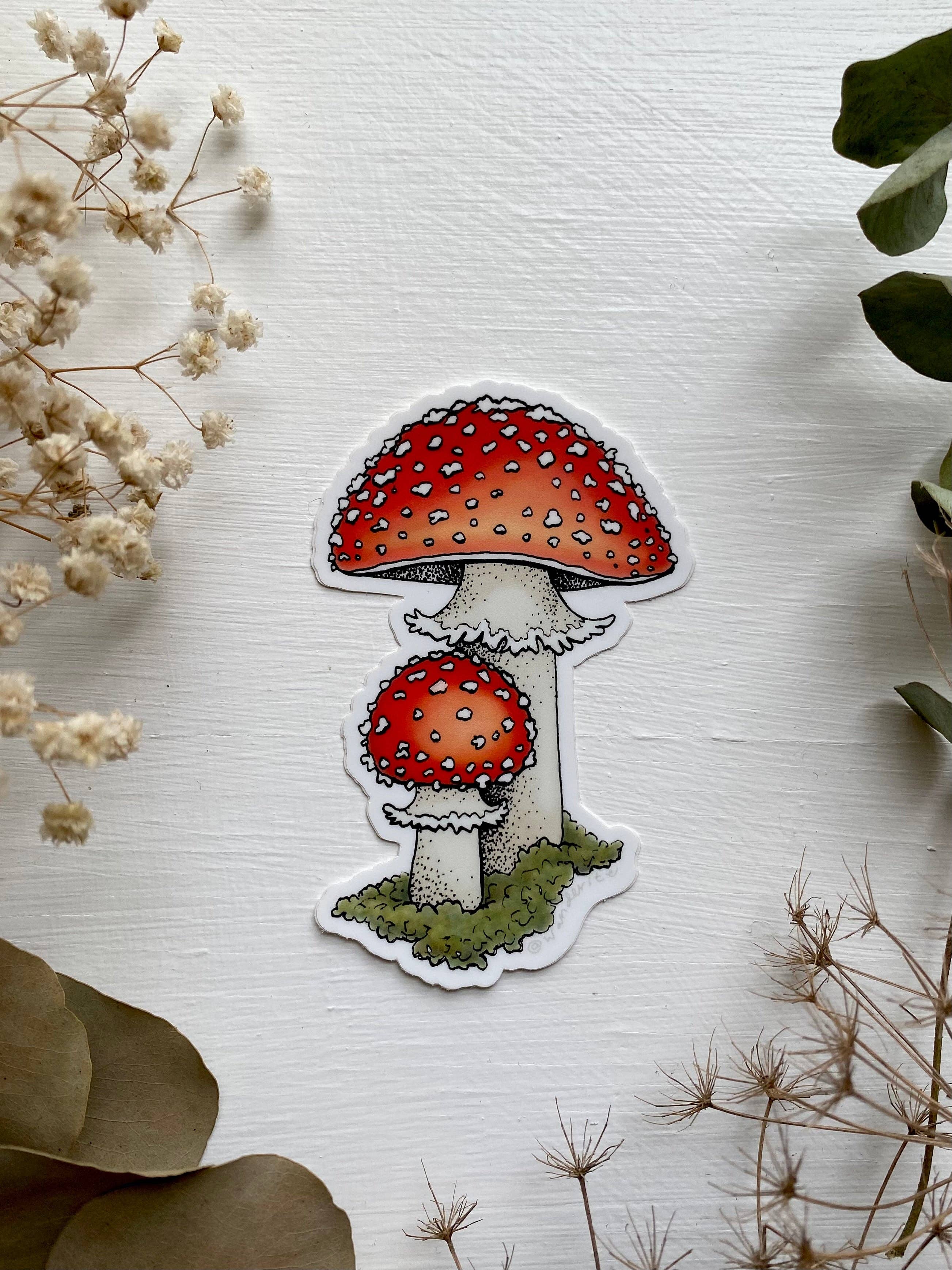 Wanderite - Amanita Mushroom Sticker
