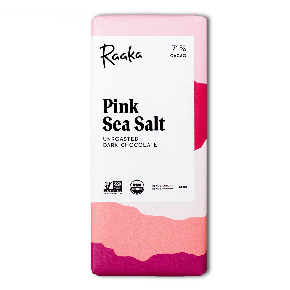 Raaka Chocolate - 71% Pink Sea Salt Chocolate Bar