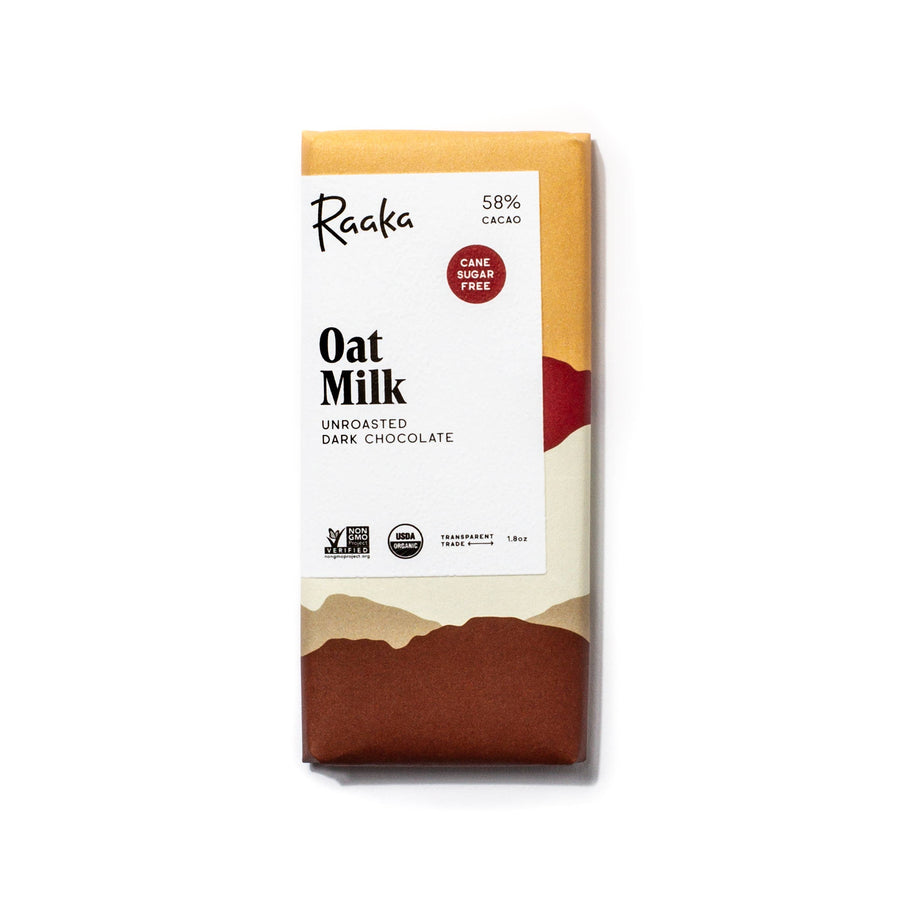 Raaka Chocolate - 58% Oat Milk Chocolate Bar