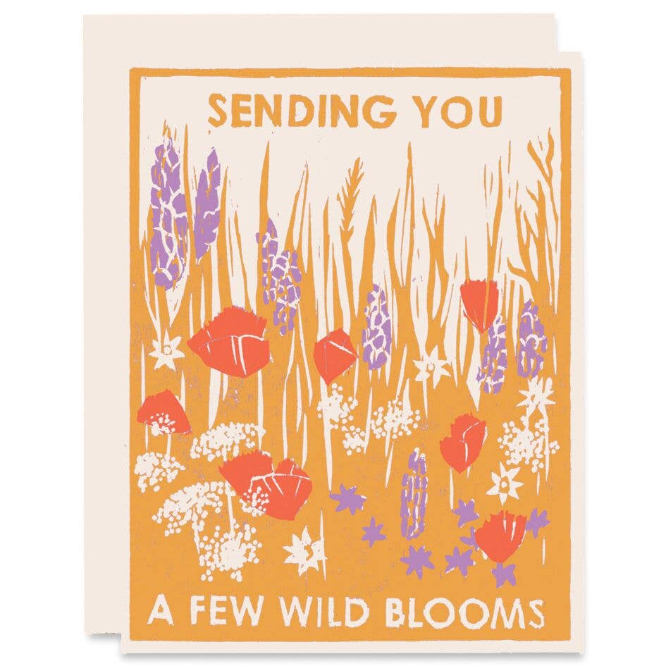 Heartell Press - Sending You Wild Blooms Friendship Card
