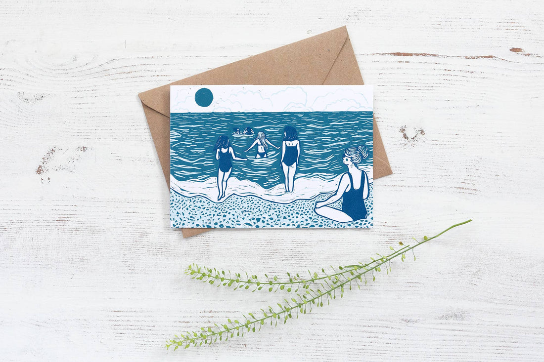 Prints by the Bay - The Swimmers Card