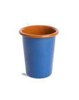 Crow Canyon Home - The Get Out x CCH Enamelware  8 oz Small Tumbler: Blue & Brown