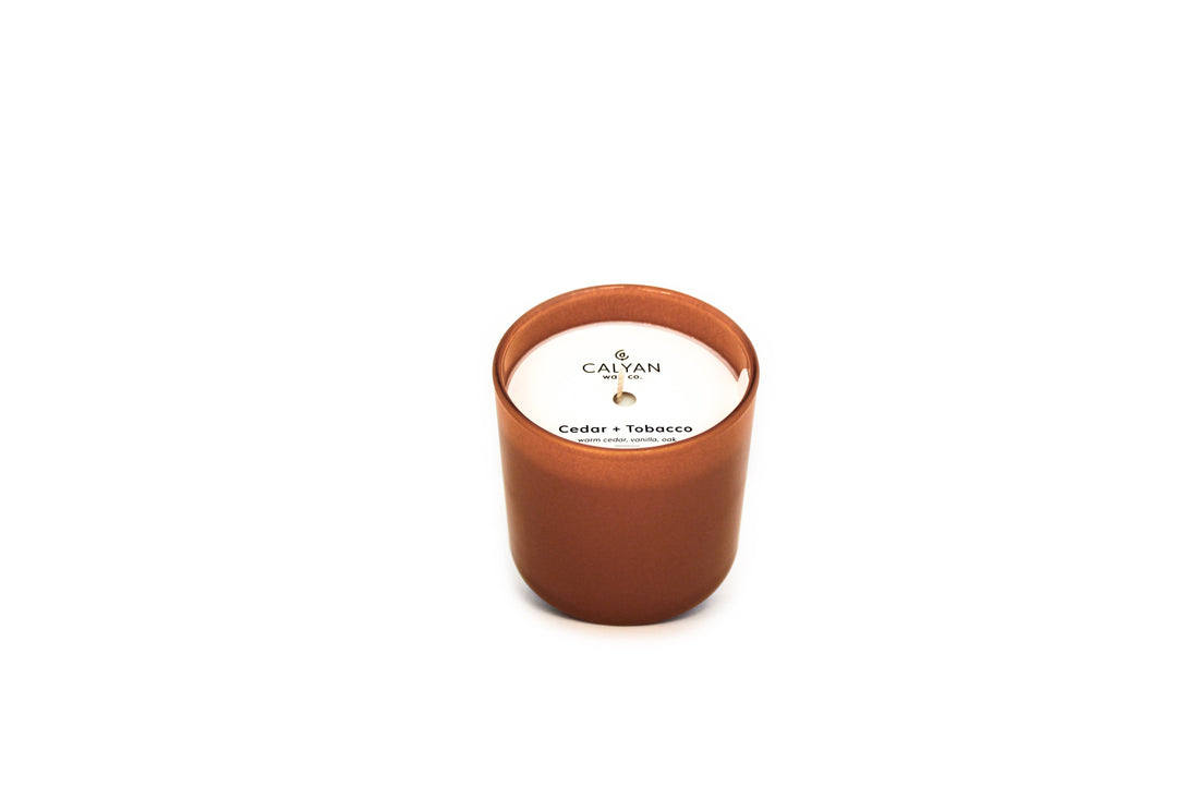 Calyan Wax Co. - Cedar + Tobacco Dignity Series Soy Candle