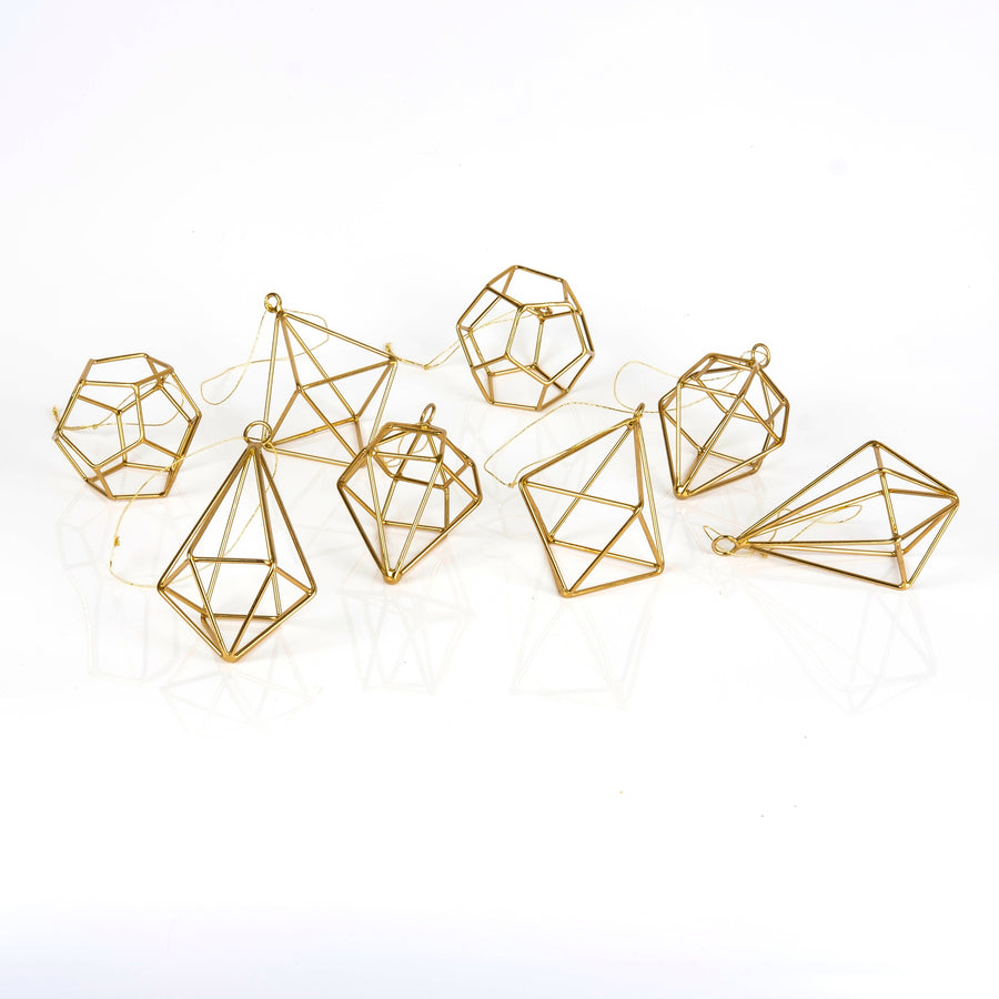 Geometric Gold Ornaments