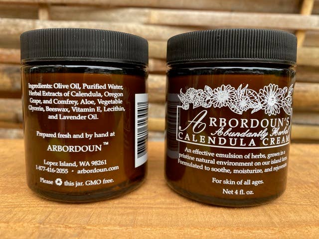 Arbordoun Natural Skin Care - 4 OZ Calendula Cream