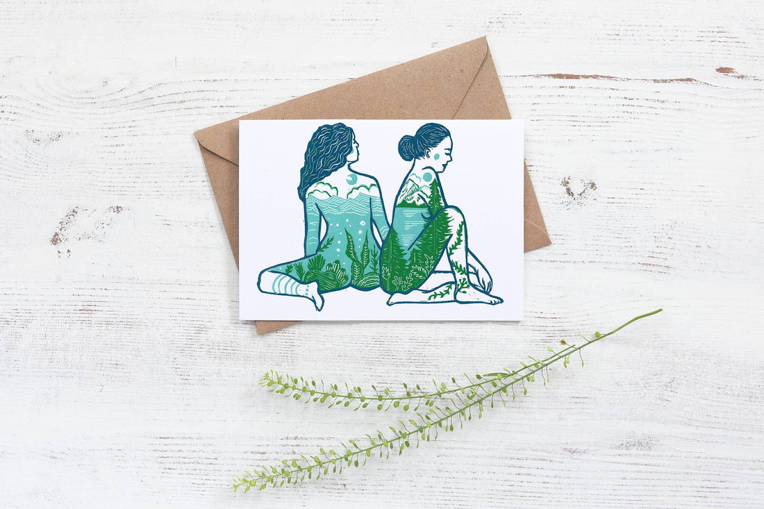 Prints by the Bay - Sisters of the Land & Sea Card
