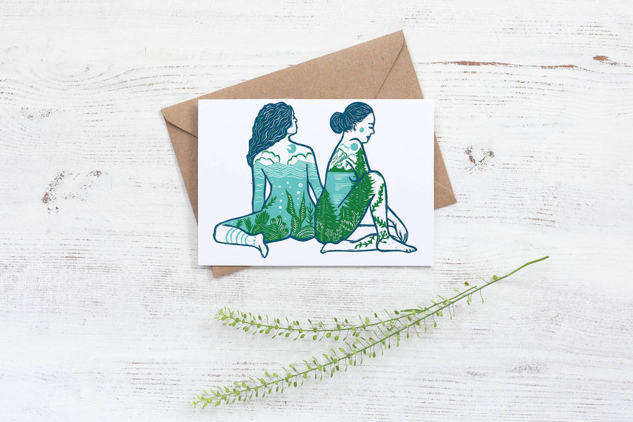 Prints by the Bay - Sisters of the Land & Sea Card