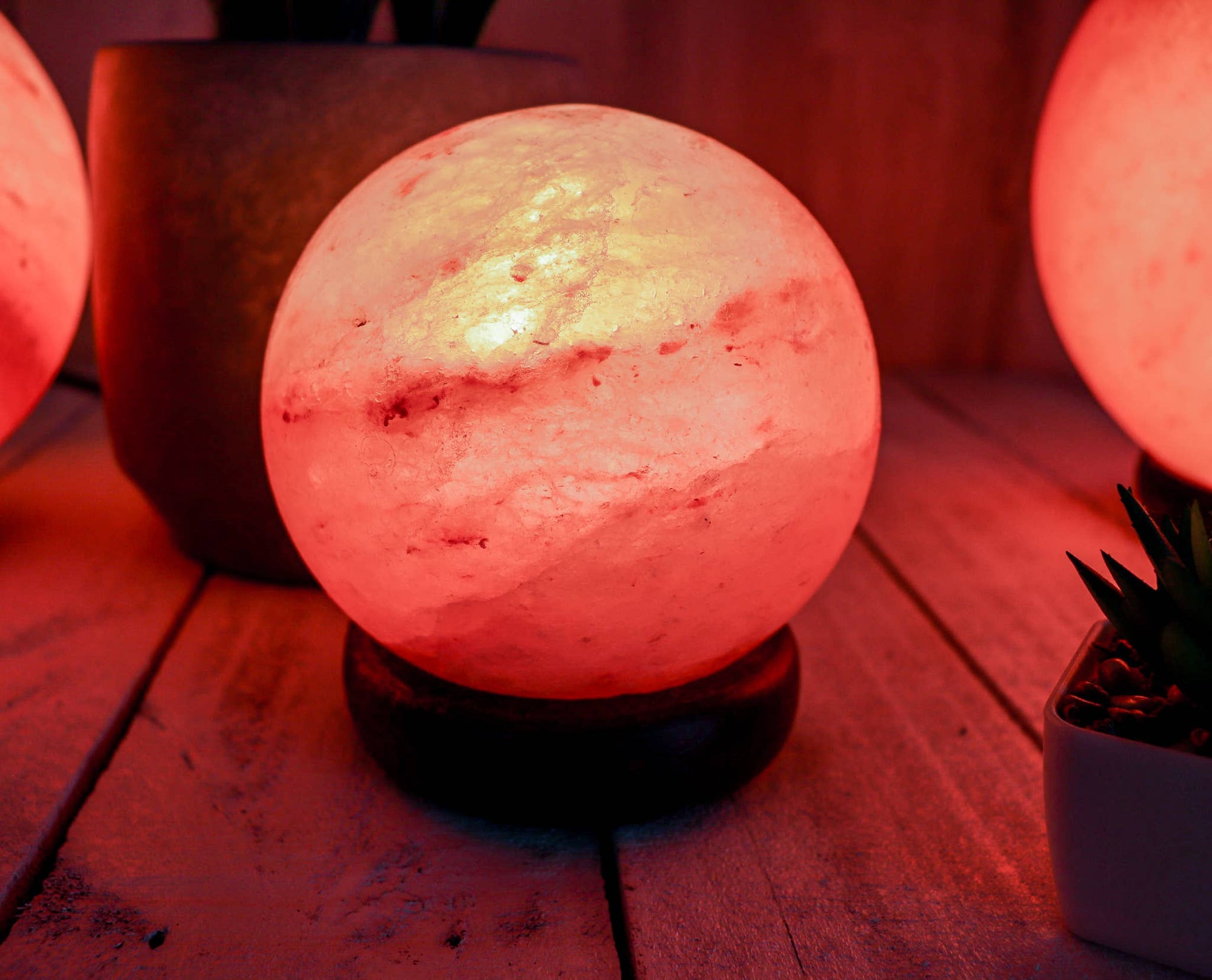 Himalayan Secrets - Mini Globe Shape Salt Lamp 5&quot; Diameter