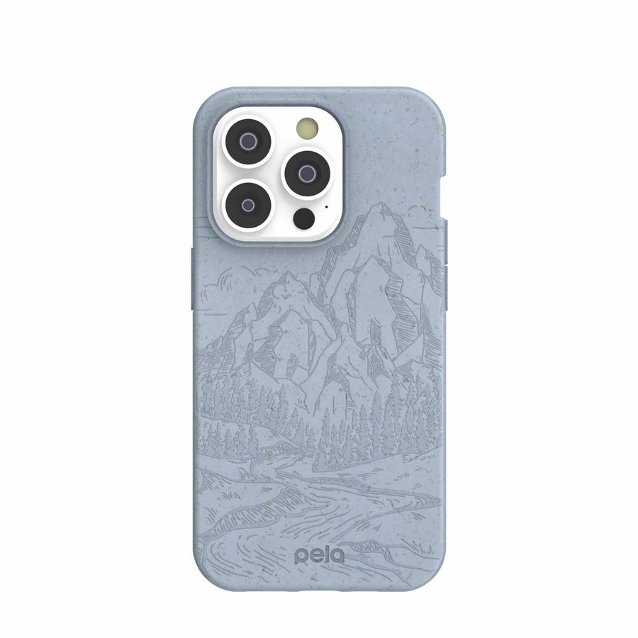 Pela Case Corporation - Powder Blue Rockies iPhone 14 Pro Case with MagSafe Module