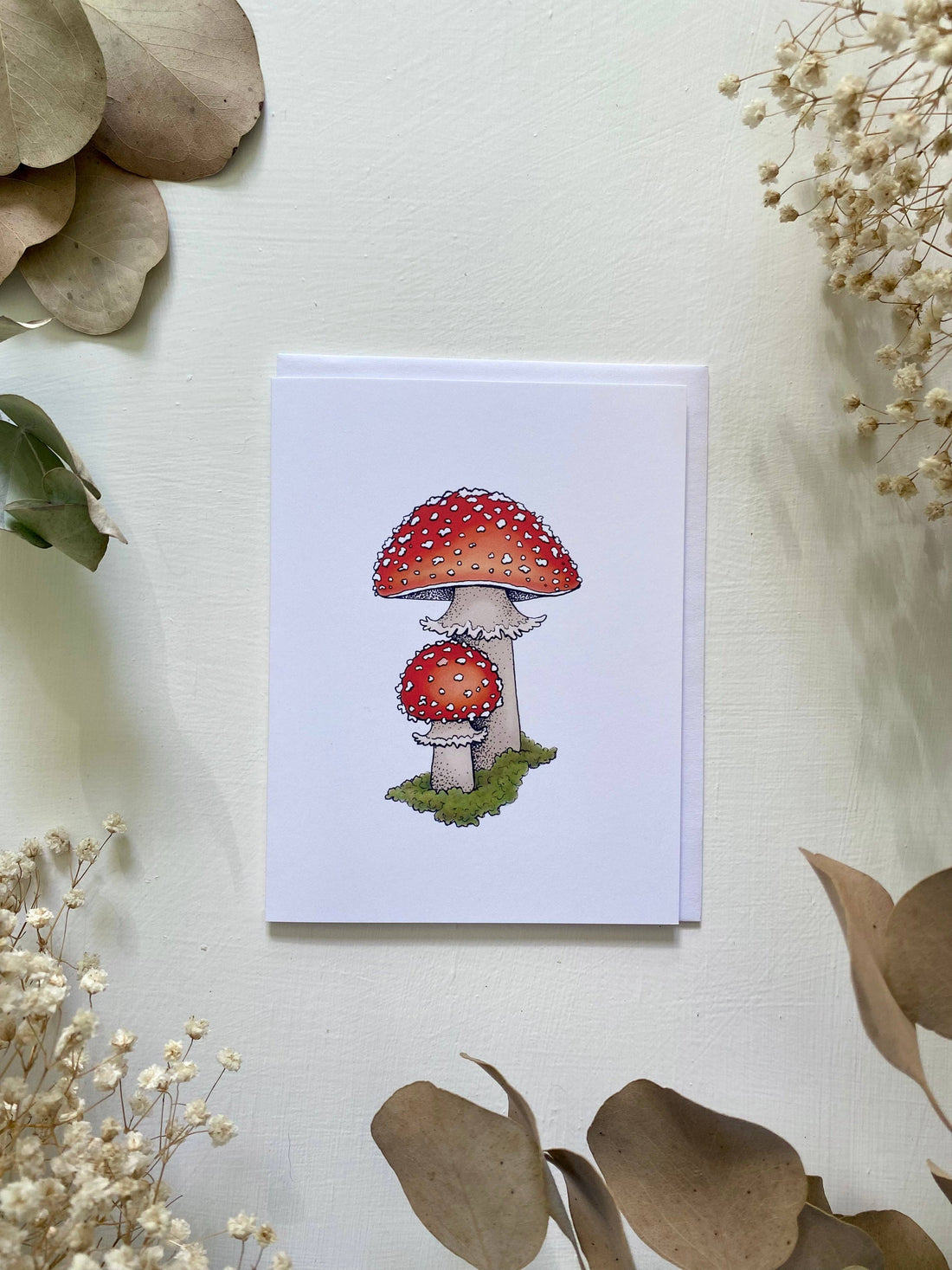 Wanderite - Amanita Mushroom Blank Card