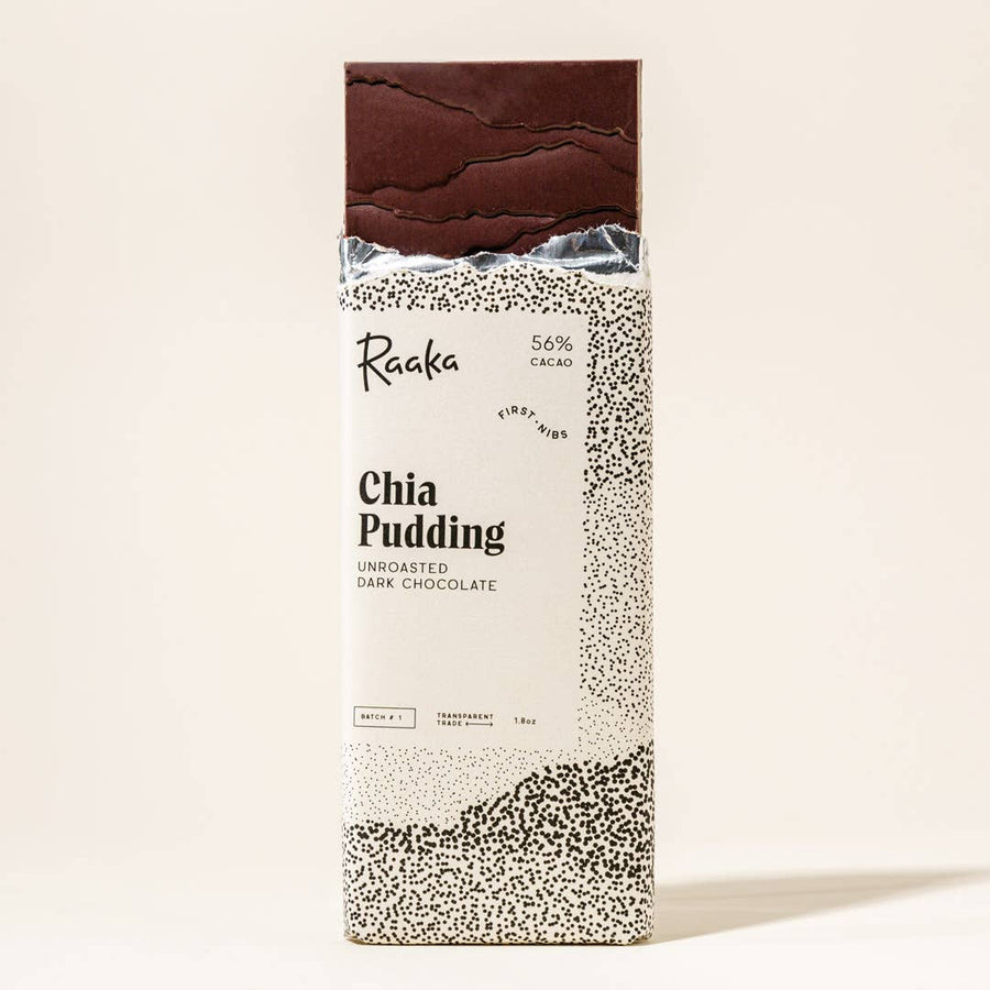 Raaka Chocolate - Chia Pudding Chocolate Bar - Limited Batch