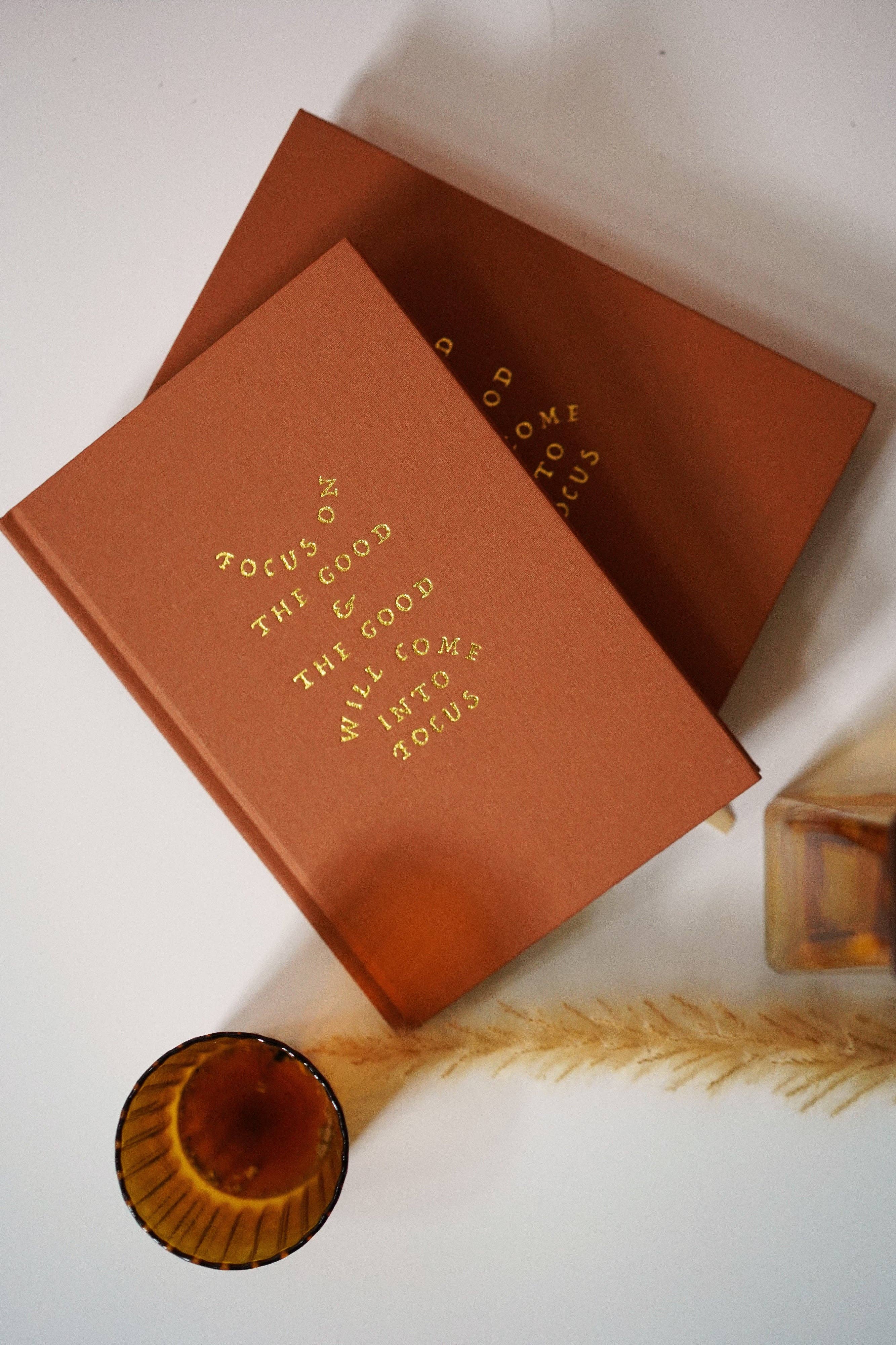 Real Fun, Wow! - &#39;Focus On The Good&#39; Linen Bound Journal