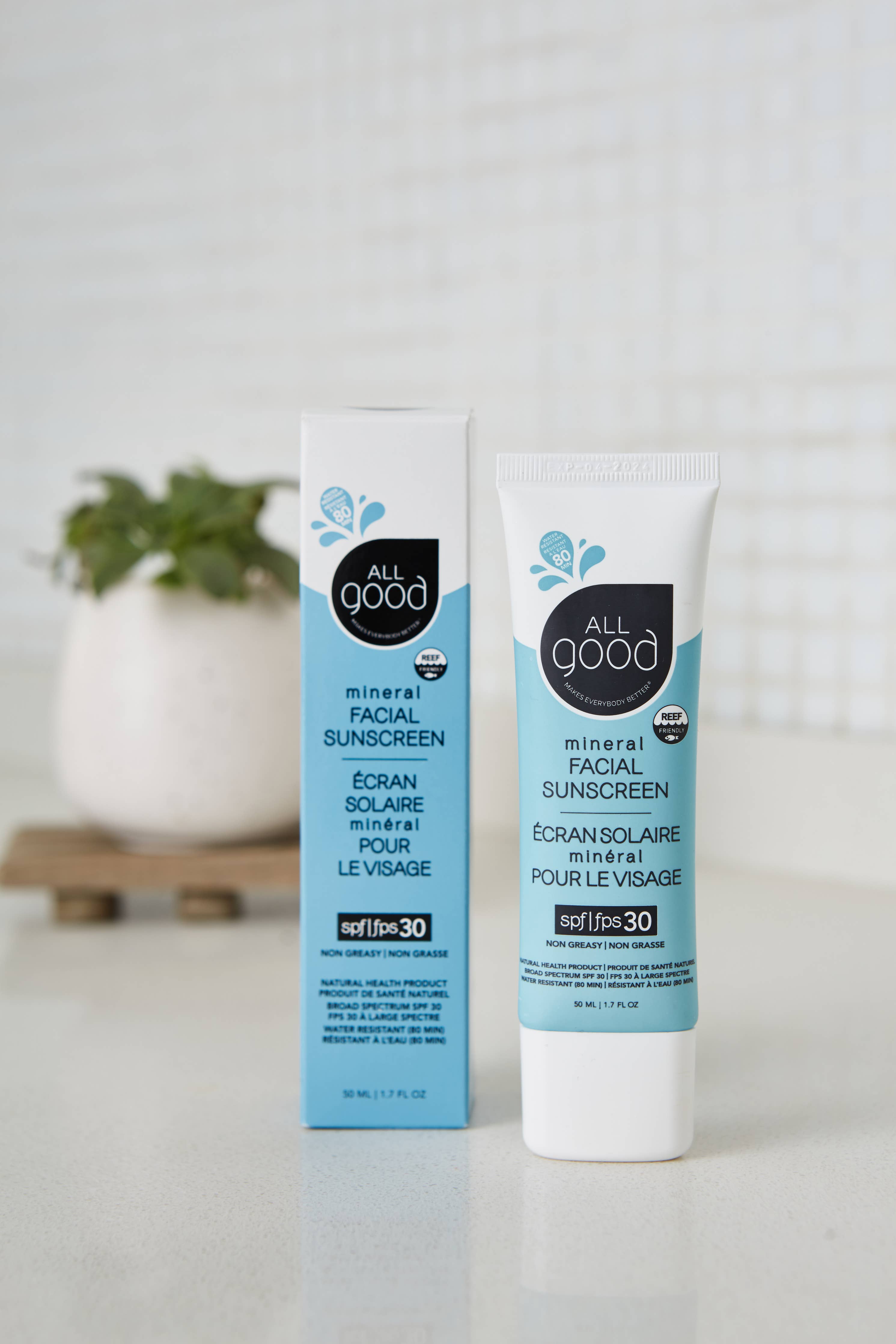 All Good Body Care - Daily Facial Mineral Sunscreen &amp; Moisturizer SPF 30