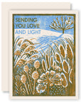 Love and Light (Winter Garden) Hanukkah Card