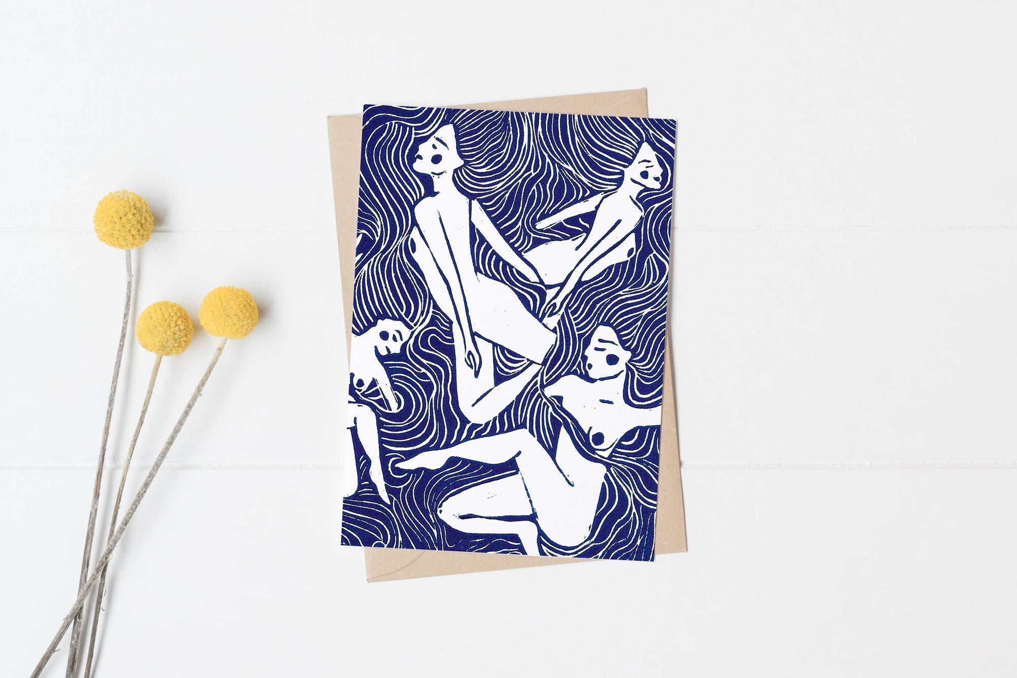 Prints by the Bay - Wild Swimmers Card