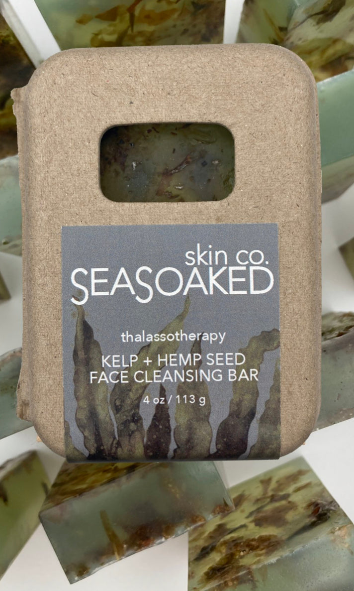 /Cleansing/ Kelp+ Hemp Seed Face Bar